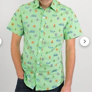 Kavu Green Patterned Men's Shirt